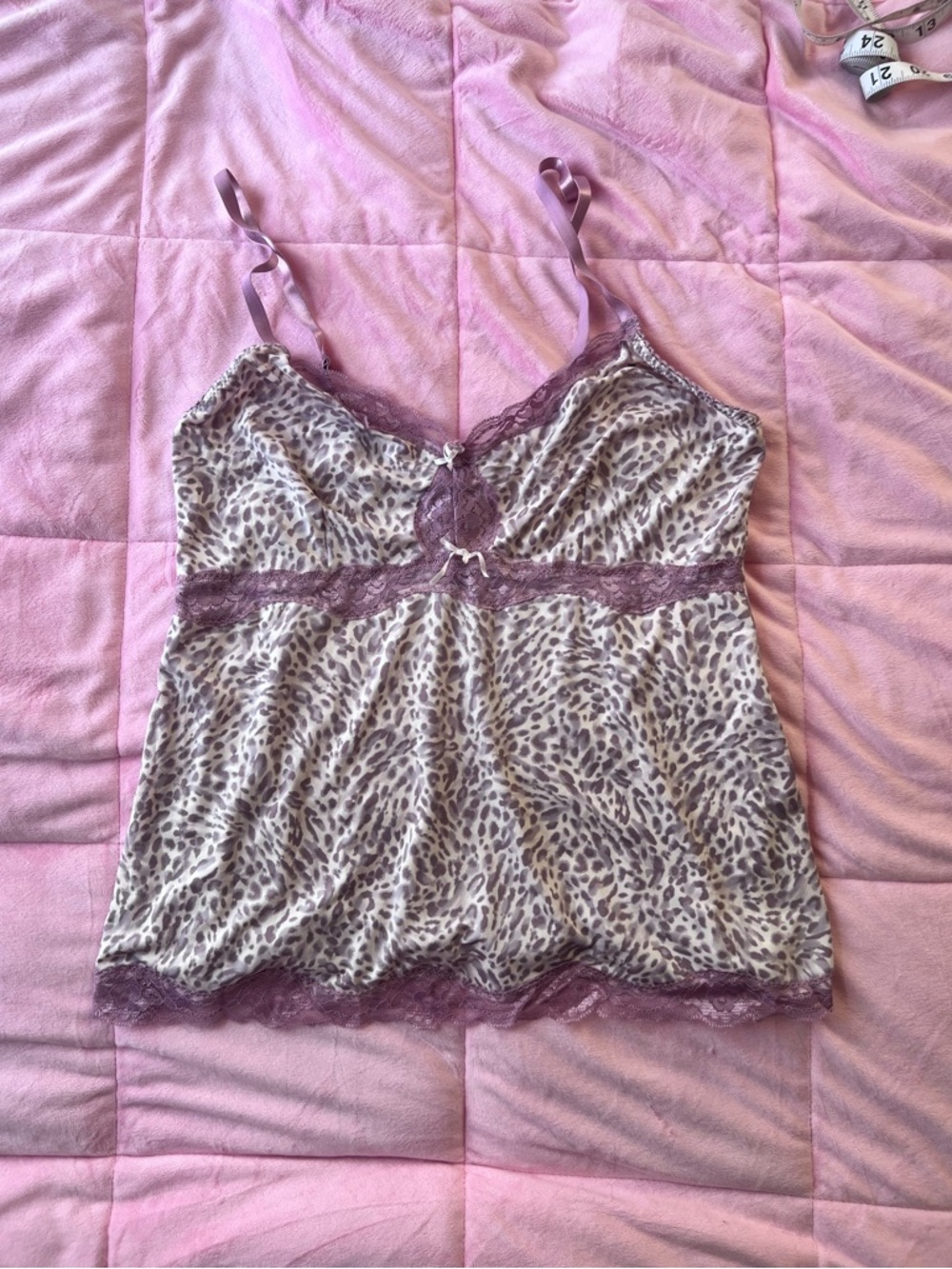 Marilyn Monroe Mauve Lace Leopard Cami